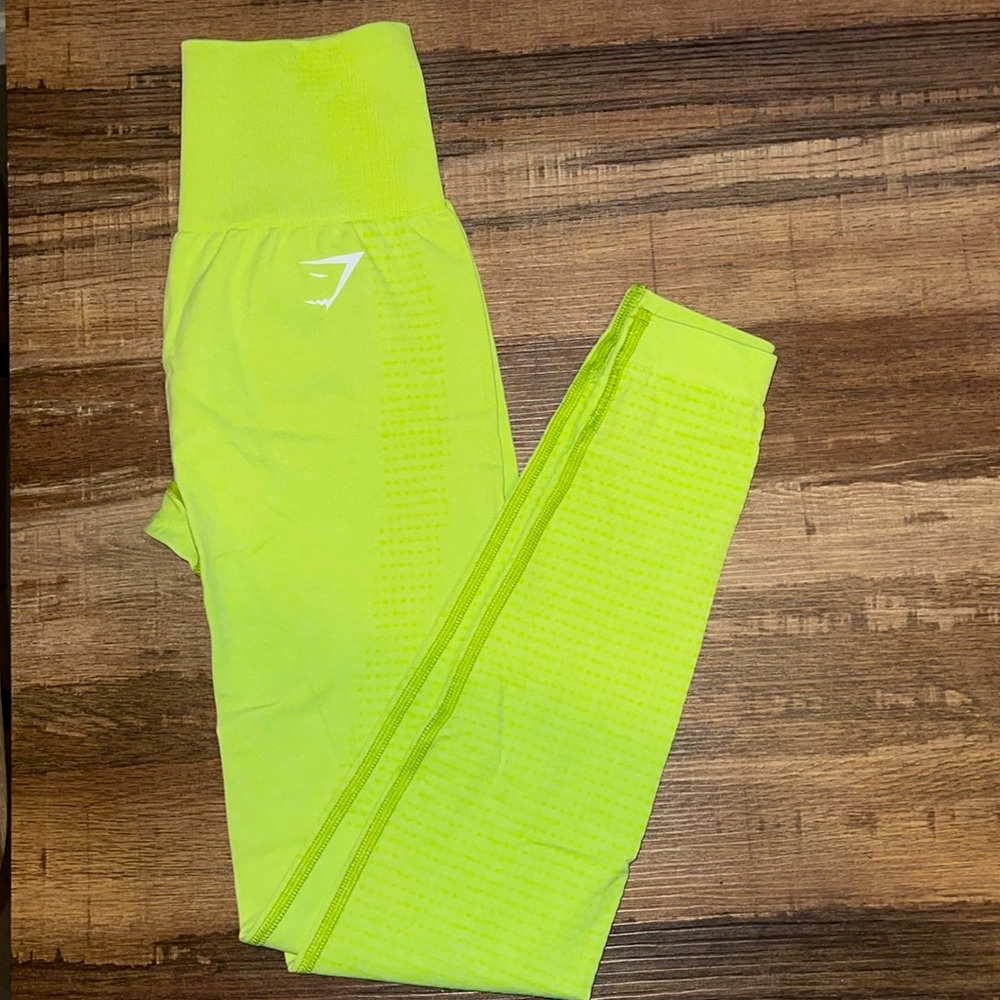Gymshark Vital Seamless 2.0 Leggings - Green Marl NEW